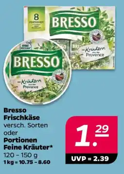NETTO Bresso Frischkäse oder Portionen Feine Kräuter Angebot