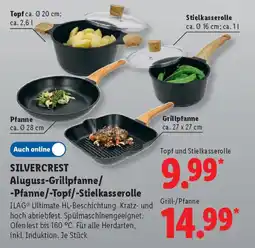 Lidl SILVERCREST Aluguss-Grillpfanne/ -Pfanne/-Topf/-Stielkasserolle Angebot