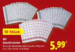 Lidl W5 Geschirrtücher Angebot