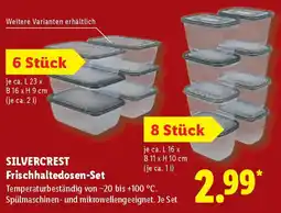 Lidl SILVERCREST Frischhaltedosen-Set Angebot