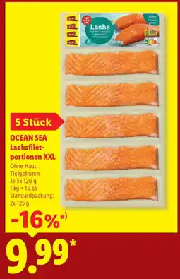 Lidl OCEAN SEA Lachsfilet portionen XXL Angebot