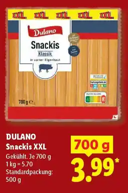 Lidl DULANO Snackis XXL Angebot