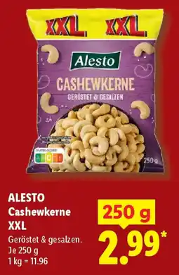 Lidl ALESTO Cashewkerne XXL Angebot