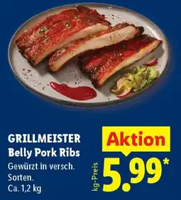 Lidl GRILLMEISTER Belly Pork Ribs Angebot