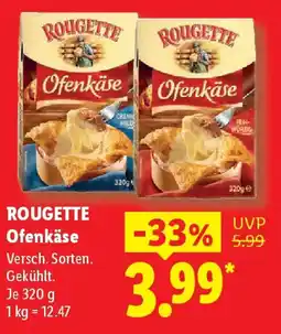 Lidl ROUGETTE Ofenkäse Angebot