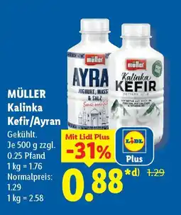 Lidl MÜLLER Kalinka Kefir/Ayran Angebot