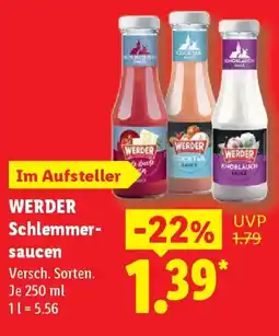 Lidl WERDER Schlemmer saucen Angebot