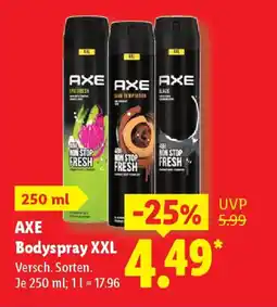Lidl AXE Bodyspray XXL Angebot