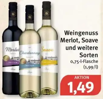 Feneberg Weingenuss Merlot, Soave und weitere Sorten 0,75L Angebot