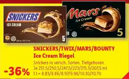 Lidl SNICKERS/TWIX/MARS/BOUNTY Ice Cream Riegel Angebot
