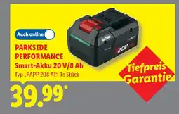 Lidl PARKSIDE PERFORMANCE Smart-Akku 20 V/8 Ah Angebot