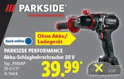 Lidl PARKSIDE PERFORMANCE Akku-Schlagbohrschrauber 20 V Angebot