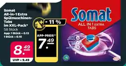 NETTO Somat All-in-1 Extra Spülmaschinen- Tabs im XXL-Pack Angebot