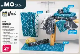 NETTO Nord Hochwertige Frottierserie Jacquard Handtuch Angebot