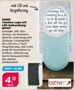 NETTO GENIE Taschen-Lupe mit LED-Beleuchtung MP55 Angebot