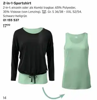 Tchibo 2in1 Sportshirt Angebot