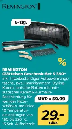NETTO REMINGTON Glätteisen Geschenk-Set S 350 Angebot