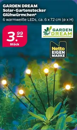 NETTO GARDEN DREAM Solar-Gartenstecker Glühwürmchen Angebot
