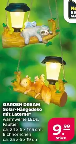 NETTO GARDEN DREAM Solar-Hängedeko mit Laterne Angebot