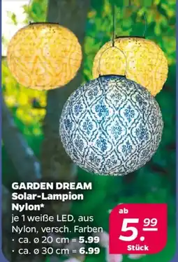 NETTO GARDEN DREAM Solar-Lampion Nylon Angebot