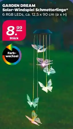 NETTO GARDEN DREAM Solar-Windspiel Schmetterlinge Angebot