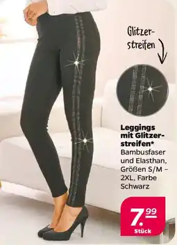NETTO Leggings mit Glitzerstreifen Angebot