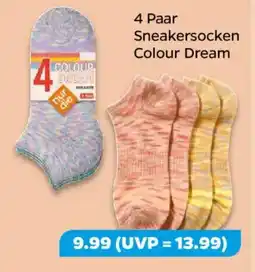 NETTO Sneakersocken Colour Dream Angebot
