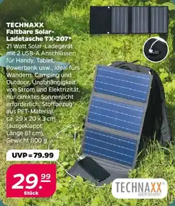 NETTO TECHNAXX Faltbare Solar- Ladetasche TX-207 Angebot