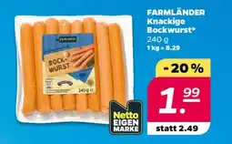 NETTO FARMLÄNDER Knackige Bockwurst Angebot