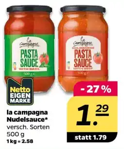 NETTO la campagna Nudelsauce Angebot