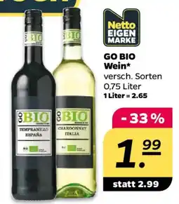 NETTO GO BIO Wein Angebot