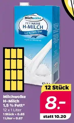 NETTO Milchwolke H-Milch 1,5% Fett Angebot