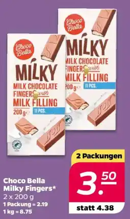 NETTO Choco Bella Milky Fingers Angebot