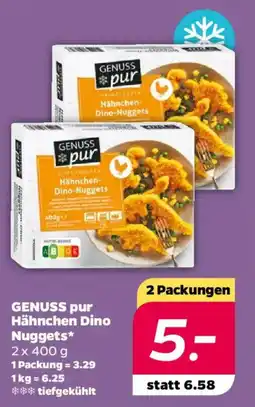 NETTO GENUSS pur Hähnchen Dino Nuggets Angebot