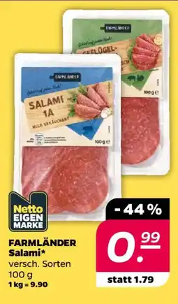 NETTO FARMLÄNDER Salami Angebot