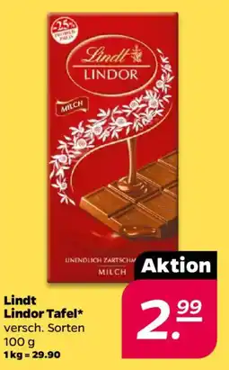 NETTO Lindt Lindor Tafel Angebot