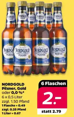 NETTO NORDGOLD Pilsner, Gold oder 0,0 % Angebot