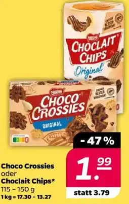 NETTO Choco Crossies oder Choclait Chips Angebot