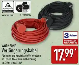 Aldi Nord WORKZONE Verlängerungskabel Angebot
