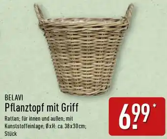 BELAVI Pflanztopf mit Griff