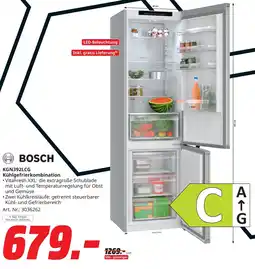MediaMarkt BOSCH Kühlgefrierkombination KGN392LCG Angebot