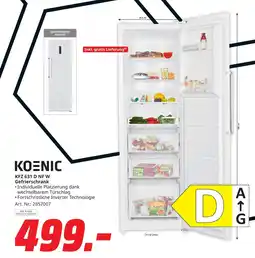 MediaMarkt KOENIC KFZ 631 D NF W Gefrierschrank Angebot