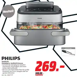 MediaMarkt PHILIPS NA565/02 Dampfgarer Heißluftfritteuse Angebot