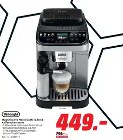 MediaMarkt DeLonghi Kaffeevollautomat Magnifica Evo Next ECAM310.80.SB Angebot