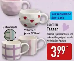 Aldi Nord CROFTON Tassen Angebot