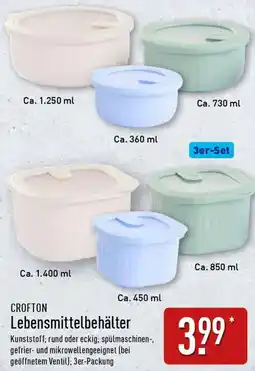 Aldi Nord CROFTON Lebensmittelbehälter Angebot