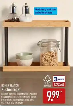 Aldi Nord HOME CREATION Küchenregal Angebot