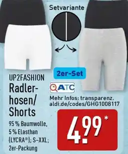 Aldi Nord UP2FASHION Radlerhosen/ Shorts Angebot