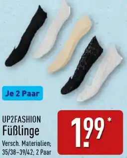 Aldi Nord UP2FASHION Füßlinge Angebot