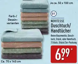 Aldi Nord NOVITESSE Duschtuch/ Handtücher Angebot